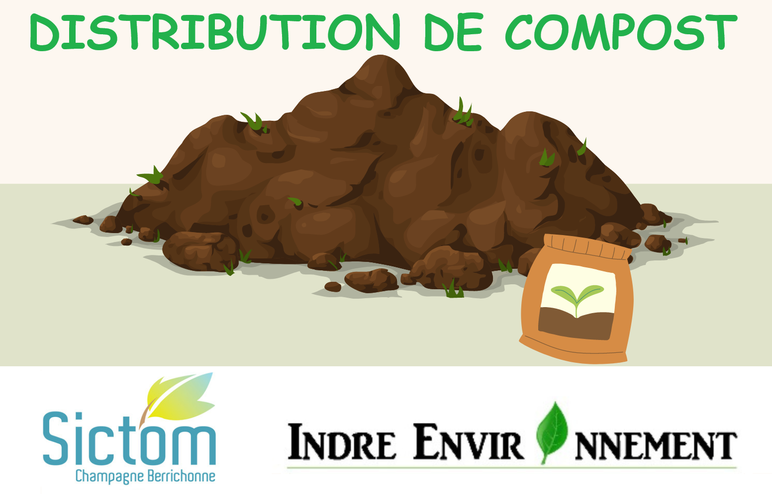 Distribution de compost